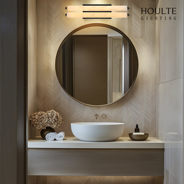 Clara Glow Alabaster Double Wall Sconce 19"H