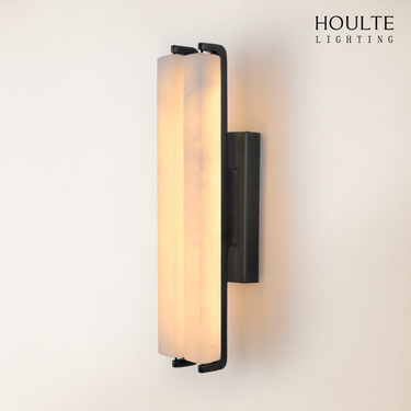 Clara Glow Alabaster Double Wall Sconce 19"H
