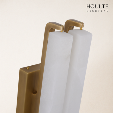Clara Glow Alabaster Double Wall Sconce 19"H