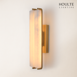 Clara Glow Alabaster Double Wall Sconce 19"H