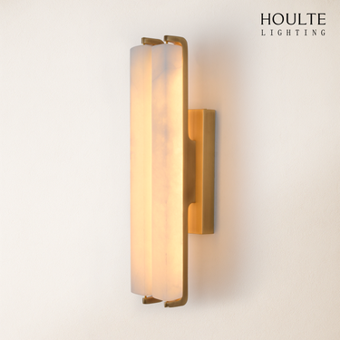 Clara Glow Alabaster Double Wall Sconce 19"H