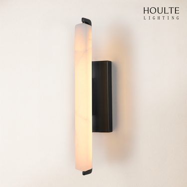 Clara Glow Alabaster Single Wall Sconce 19"H