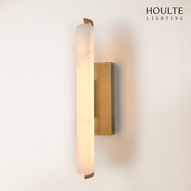 Clara Glow Alabaster Single Wall Sconce 19"H