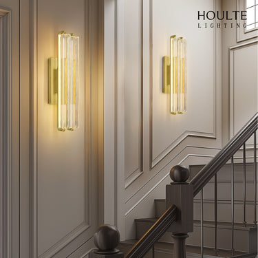Clara Glow Crystal Double Wall Sconce 19"