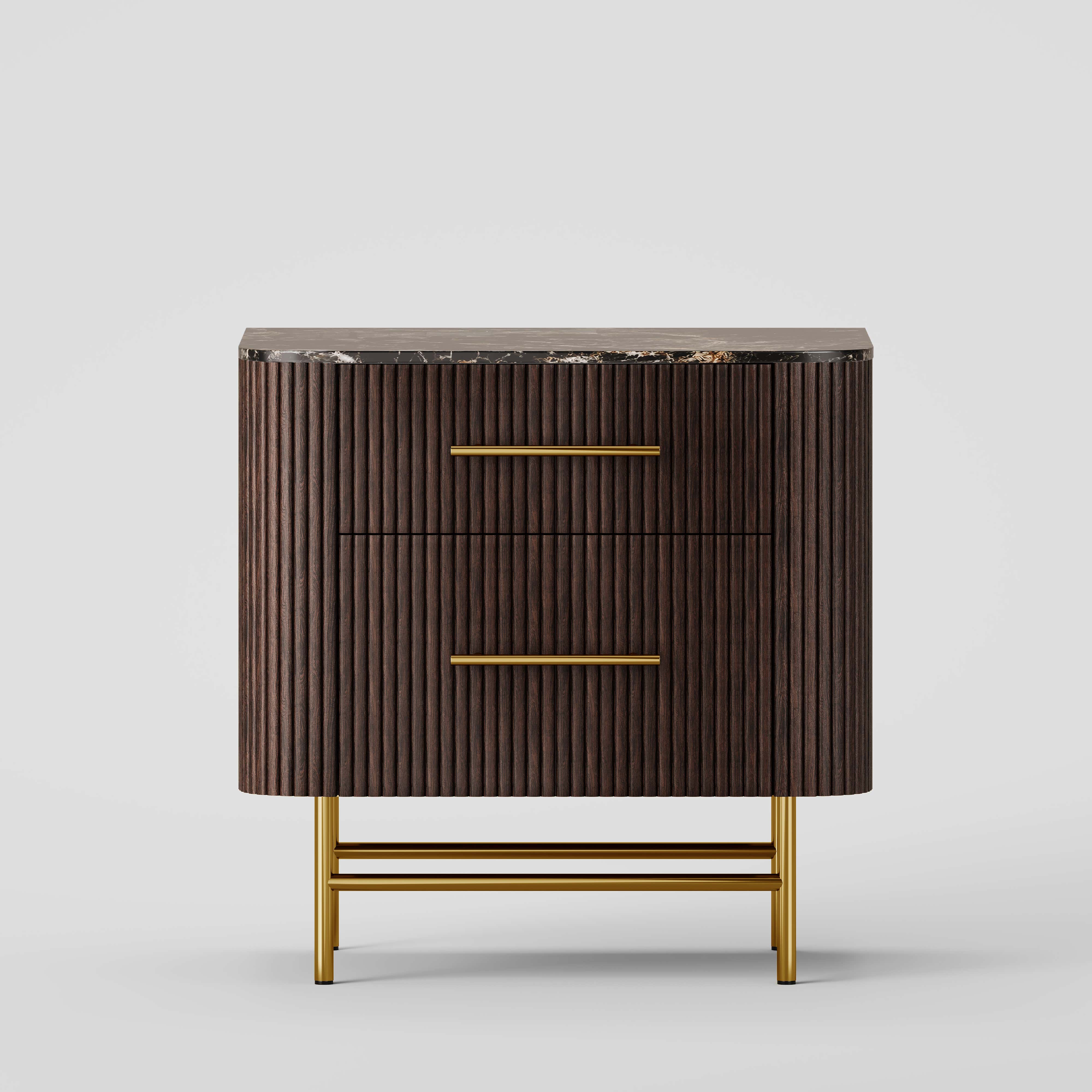 Ewan Sintered Stone Nightstand 26"W