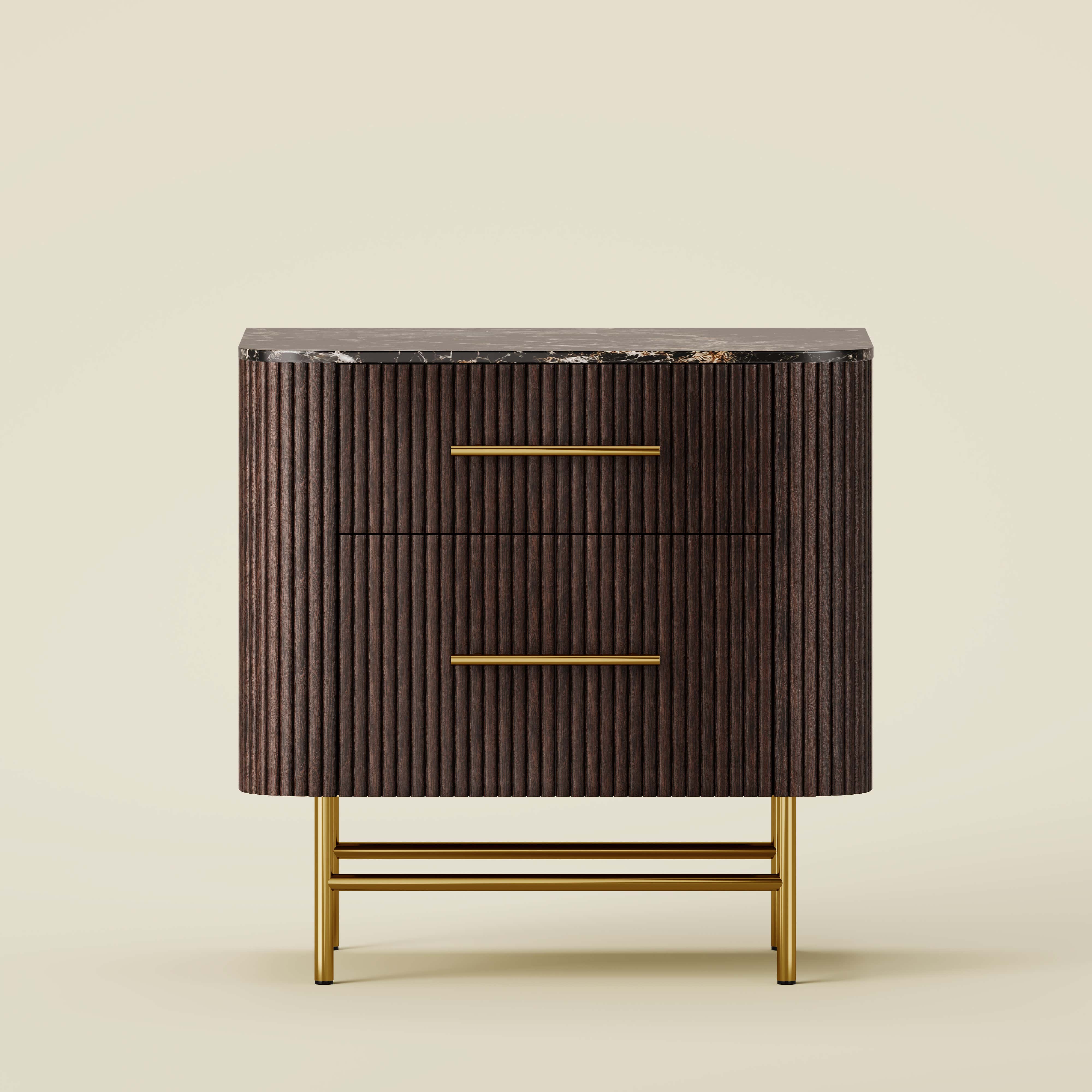 Ewan Sintered Stone Nightstand 26"W
