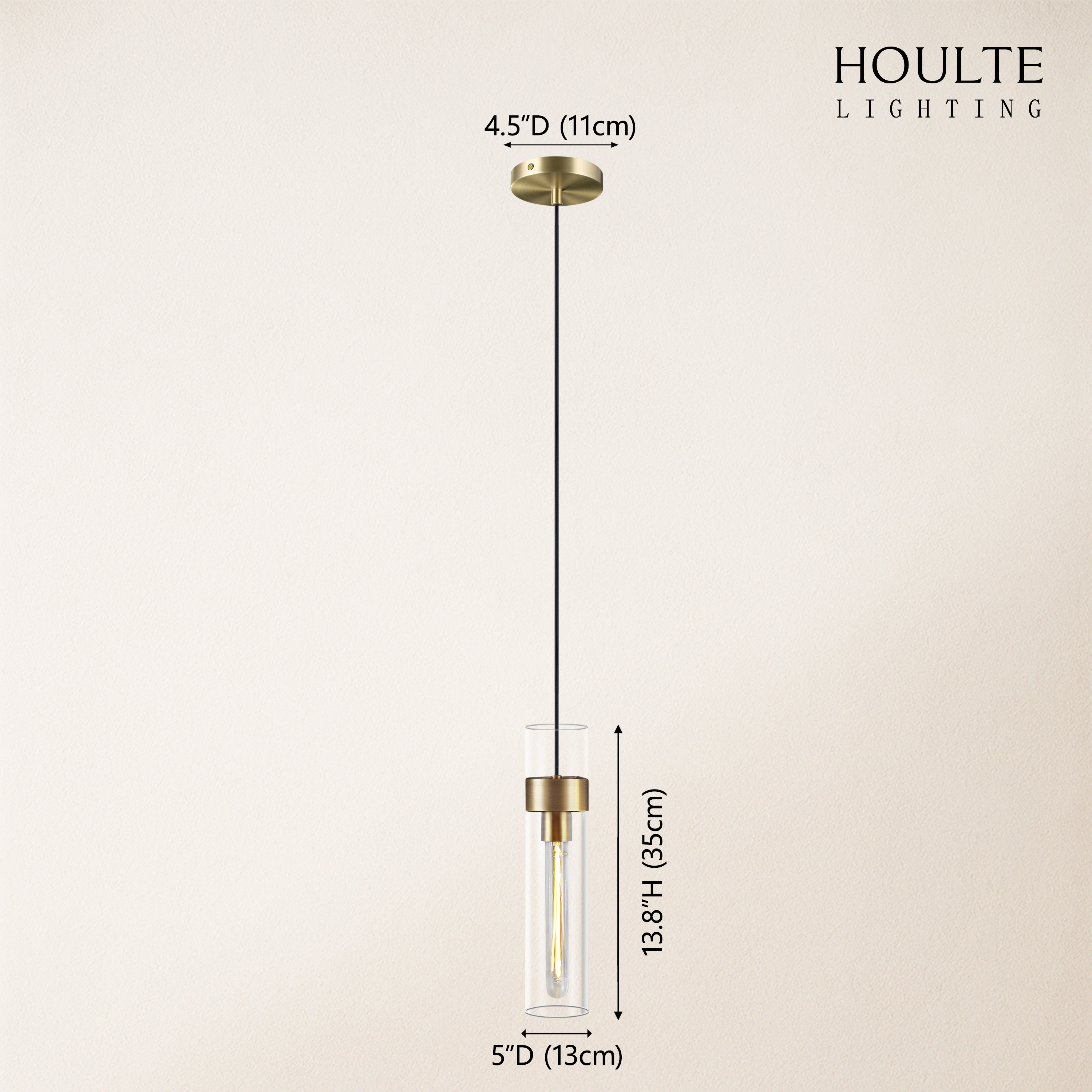 Cylora Glass Tube Pendant