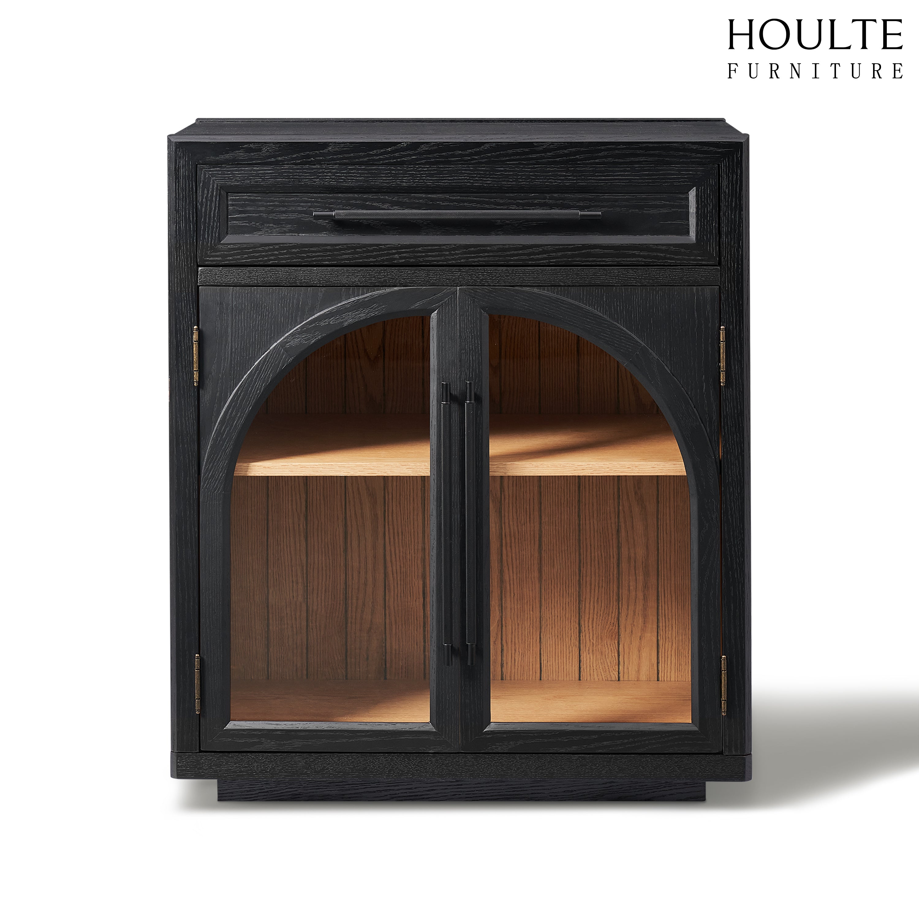 Alvar Arched 64" Oak Sideboard with Drawers(Set of 2)