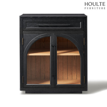 Alvar Arched 32" Oak Storage Cabinet with Drawers