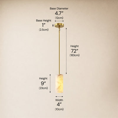Calyndra Resin Cylinder Pendant 4"-7"W 
