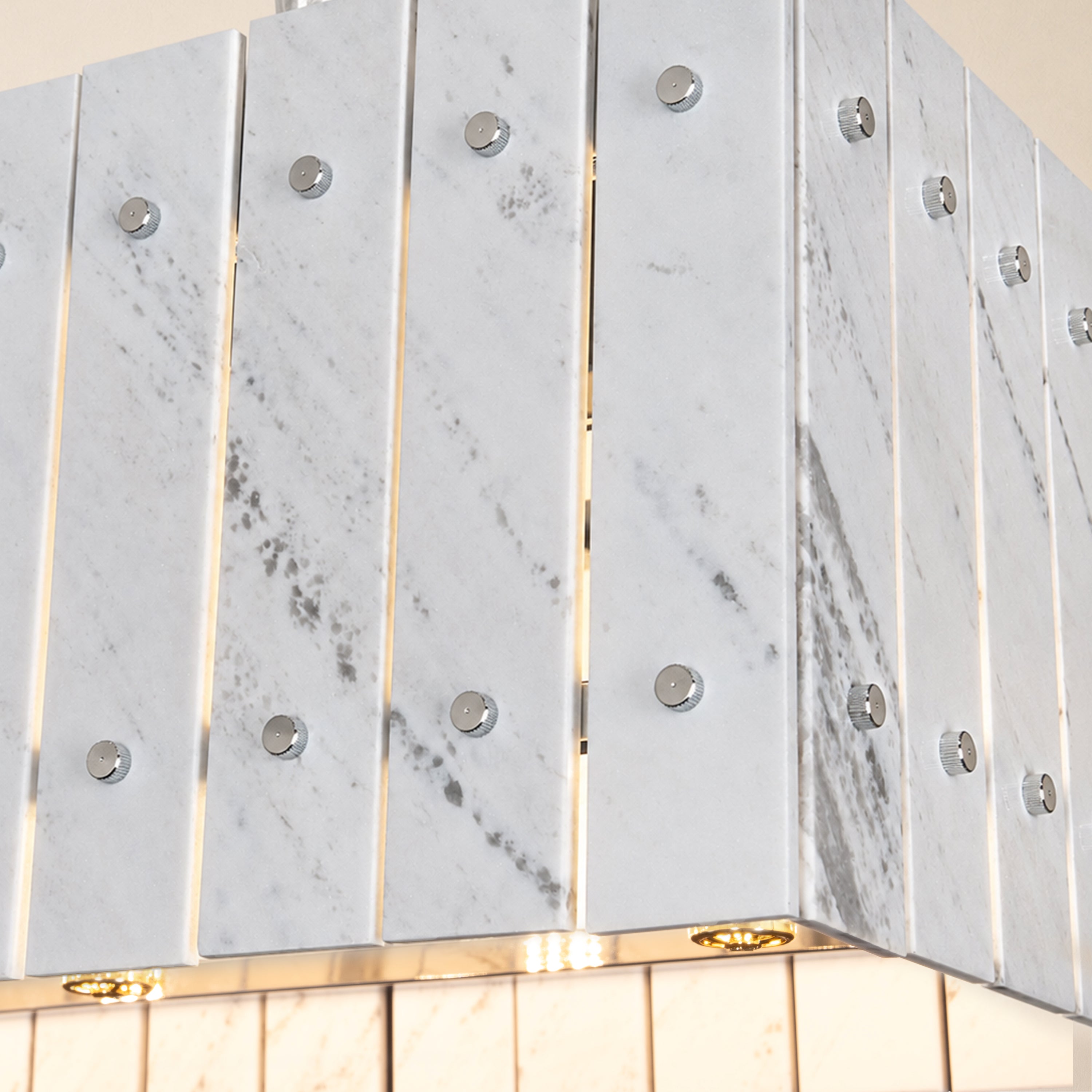 Pietra Marble Rectangular Chandelier 47.2"W