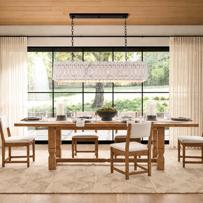 Pietra Marble Rectangular Chandelier 47.2"W