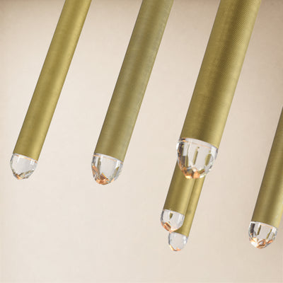 Lyrion Crystal Cylinder Linear Chandelier 48"W 