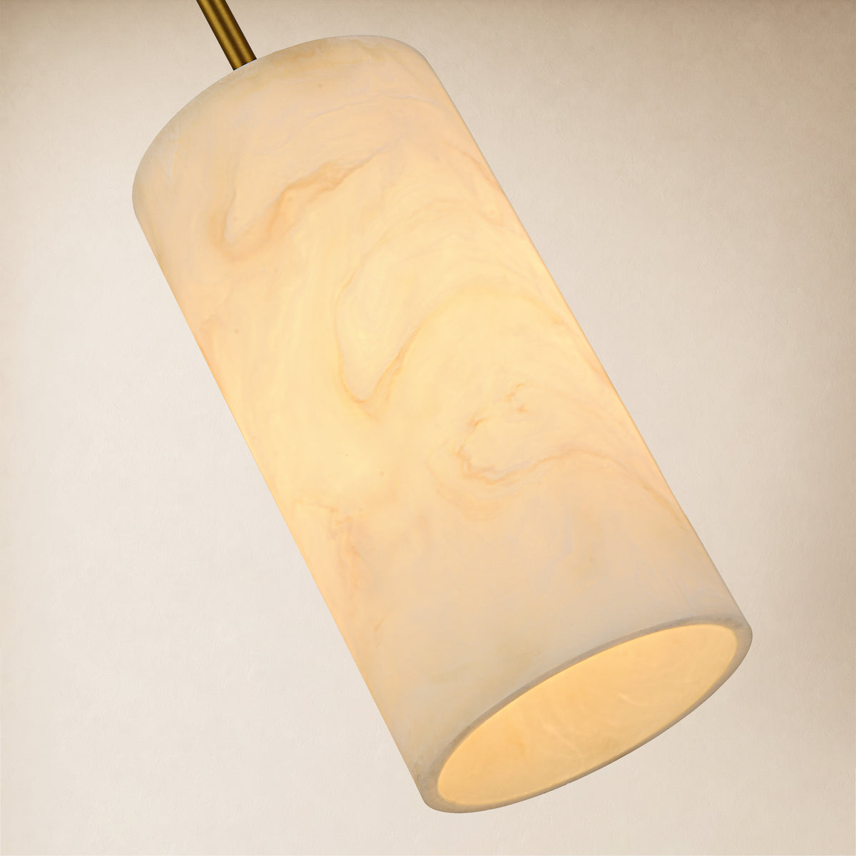 Arlo Resin Cylinder Pendant 5.9"D