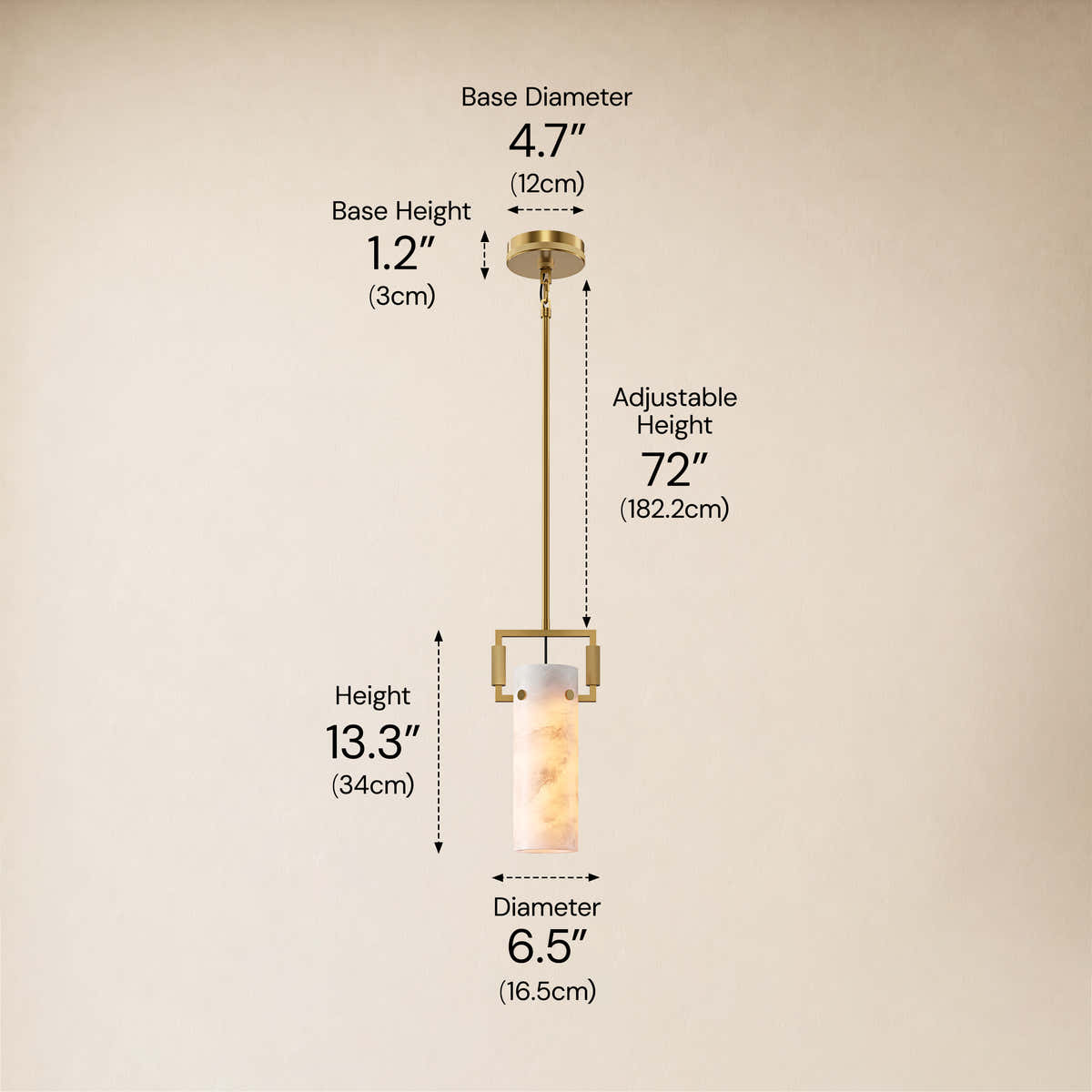 #Finish_Gold,Size_6.5" dimensions 1
