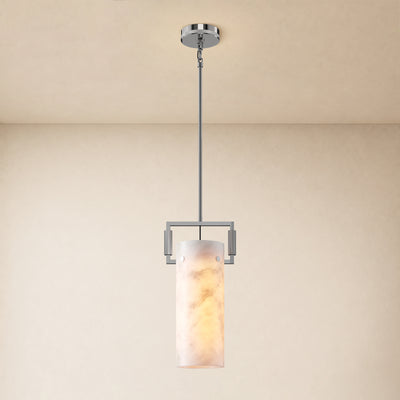 Lioren Resin Cylinder Pendant Light 8.8"D