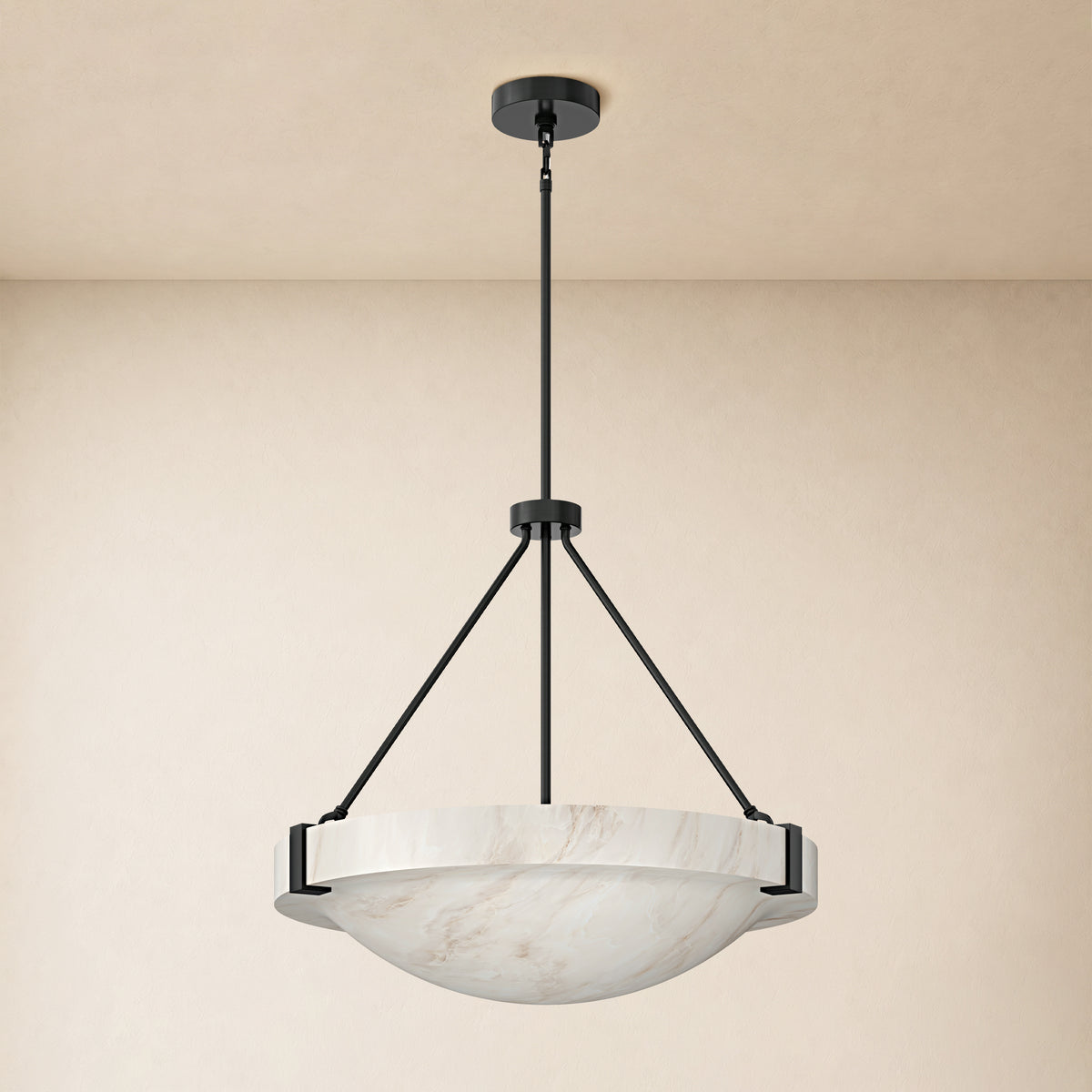 Noverelle Resin Dome Chandelier 18"-30"D 