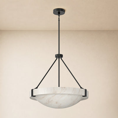 Noverelle Resin Dome Chandelier 18"-30"D 
