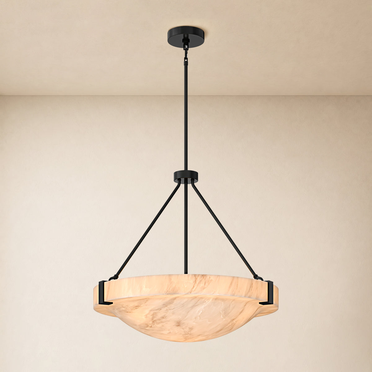 Noverelle Resin Dome Chandelier 18"-30"D 