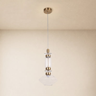 Erelia Crystal Dome Pendant Light 9.4"D