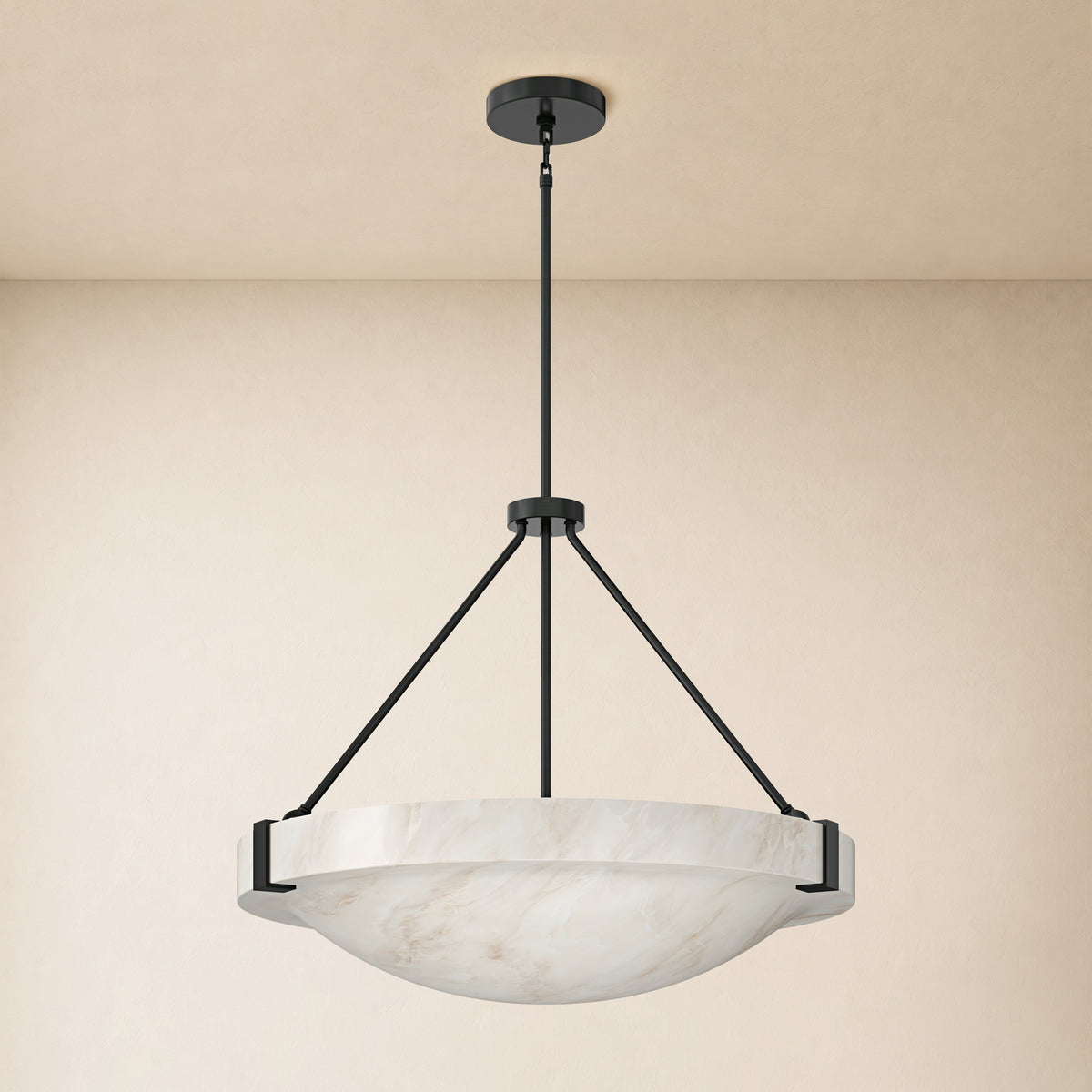 Noverelle Resin Dome Chandelier 18"-30"D 