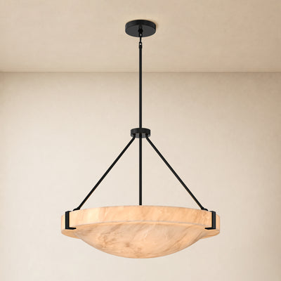 Noverelle Resin Dome Chandelier 18"-30"D 