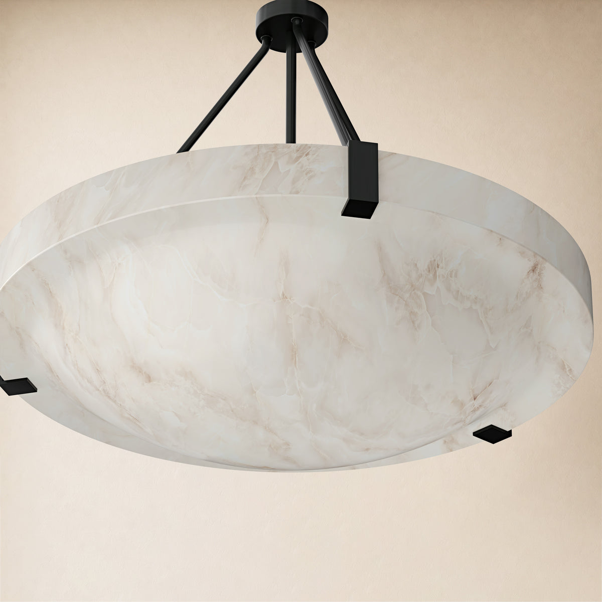 Noverelle Resin Dome Chandelier 18"-30"D