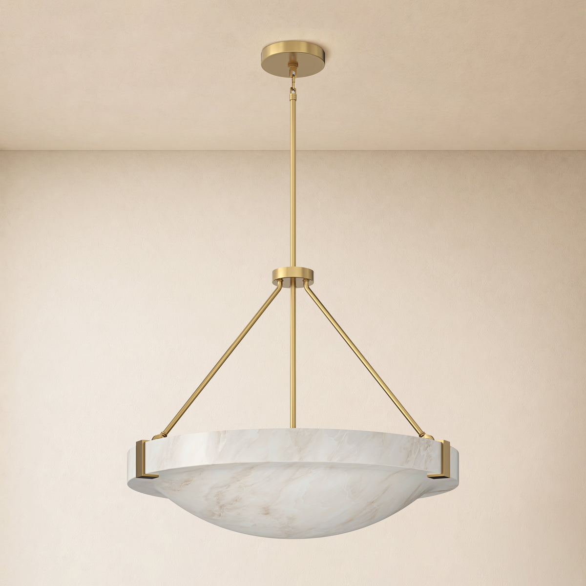 Noverelle Resin Dome Chandelier 18"-30"D 