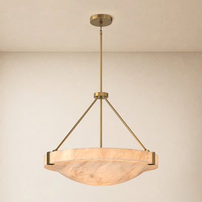 Noverelle Resin Dome Chandelier 18"-30"D 