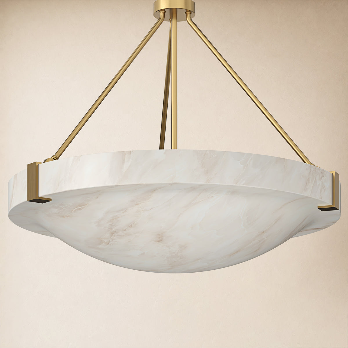 Noverelle Resin Dome Chandelier 18"-30"D