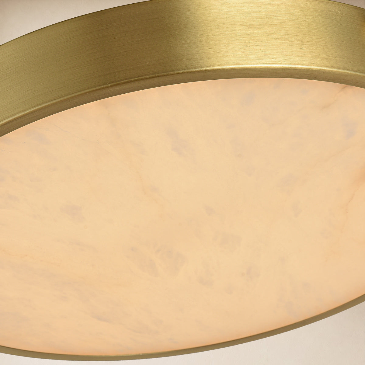 Roselyn Alabaster Round Flush Mount 16"D 