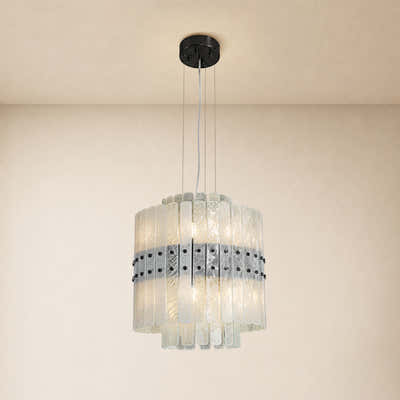 Pietra Crystal Tiered Chandelier 15.7"D