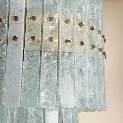 Pietra Crystal Tiered Chandelier 15.7"D