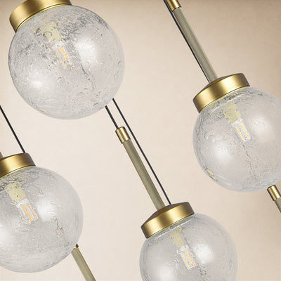Liorenne Bubble Glass Globe Cluster Chandelier 18"D