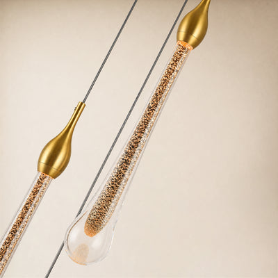 Ivara Glass Teardrop Cluster Pendant 5.5"D 