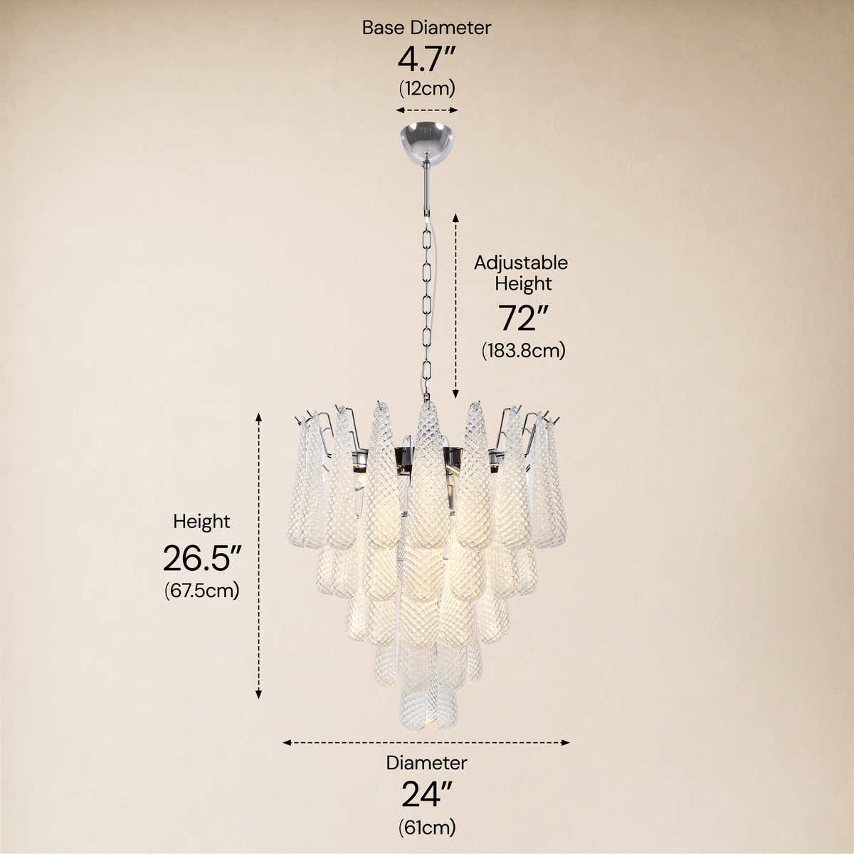 size-image #Finish_Silver,Glass_White,Size_24" dimensions 2