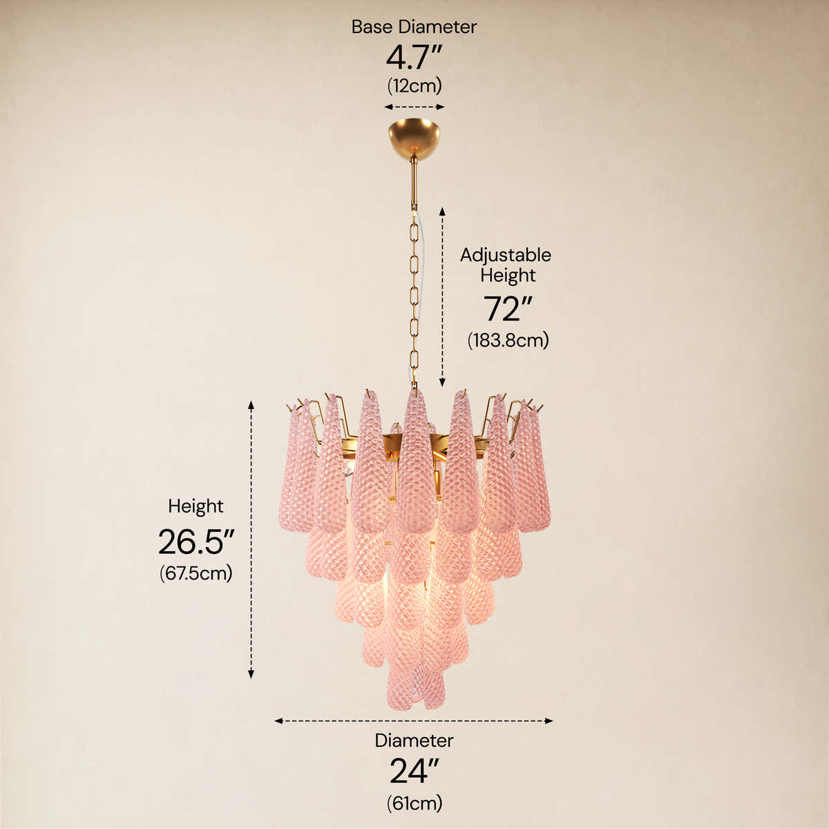 size-image #Finish_Gold,Glass_Pink,Size_24" dimensions 3
