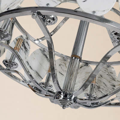 Pietra Quartize Round Chandelier 33.4"D
