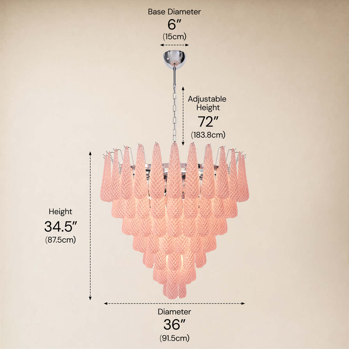 size-image #Finish_Silver,Glass_Pink,Size_36" dimensions 4