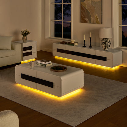 Soren Media Console And Coffee Table Set