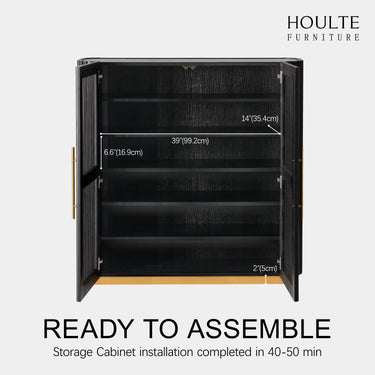 Holton 47"H Oak Storage Cabinet
