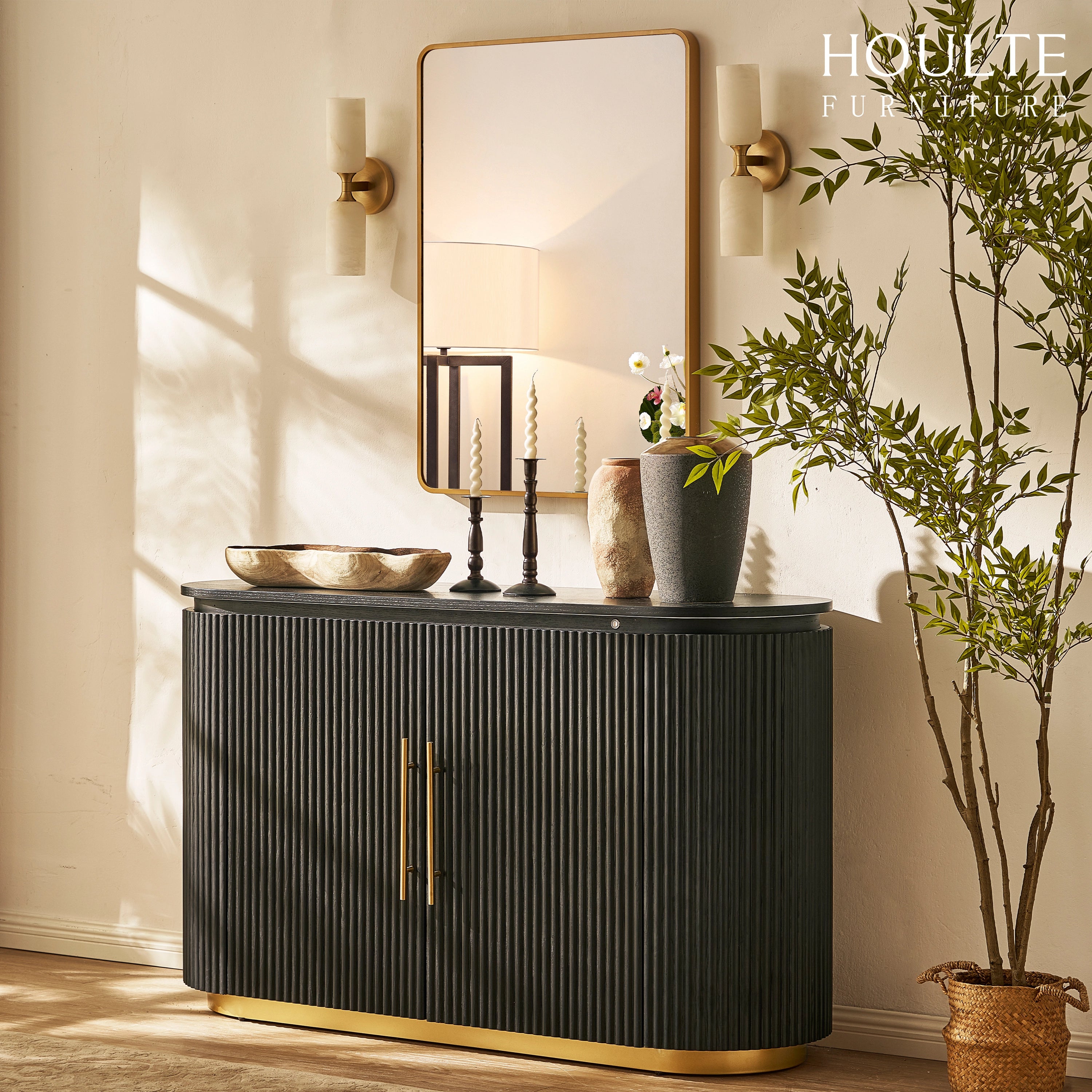 Ewan Oak Sideboard 56"W