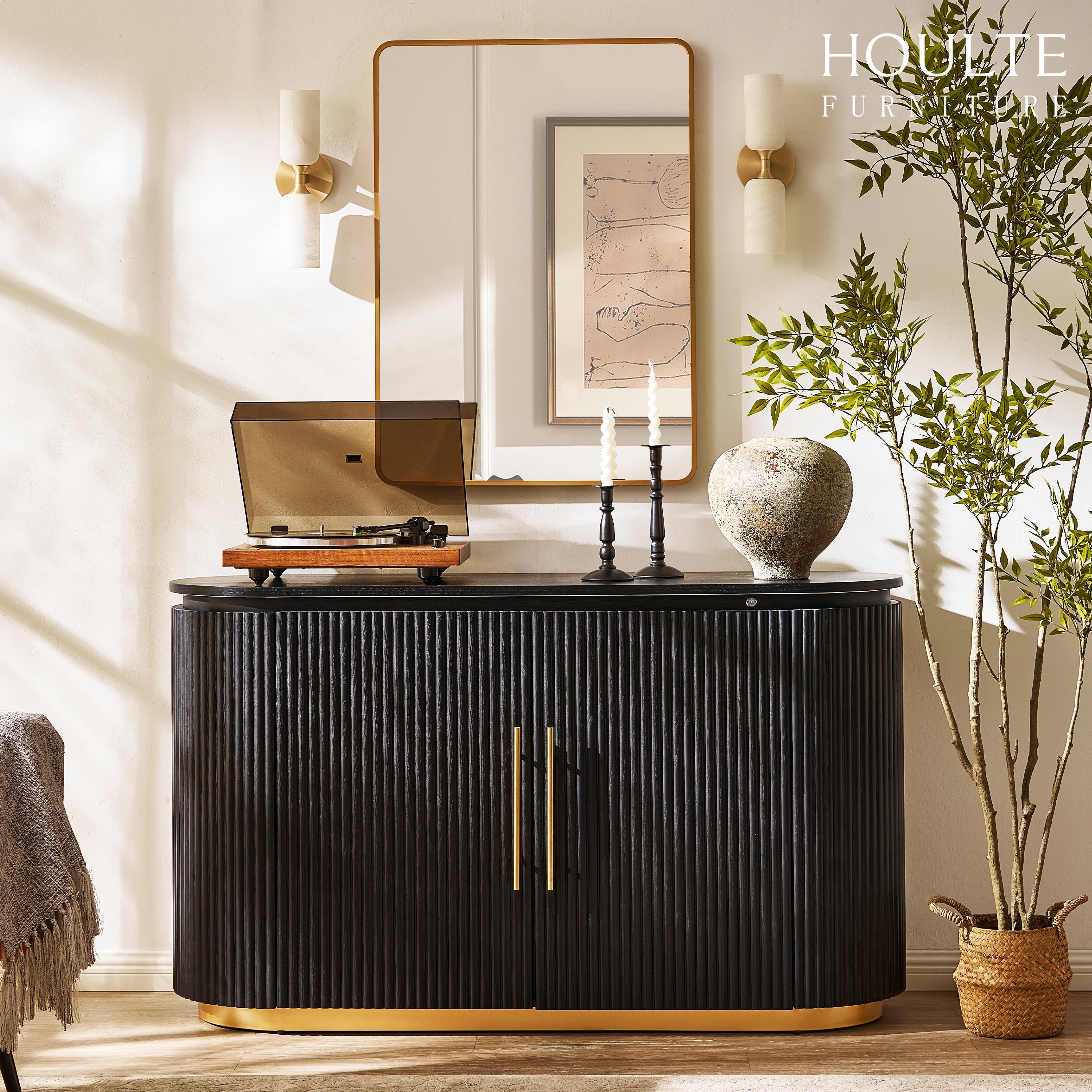 Ewan Oak Sideboard 56"W