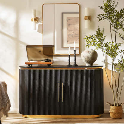 Holton Oak Media Console And Sideboard Set