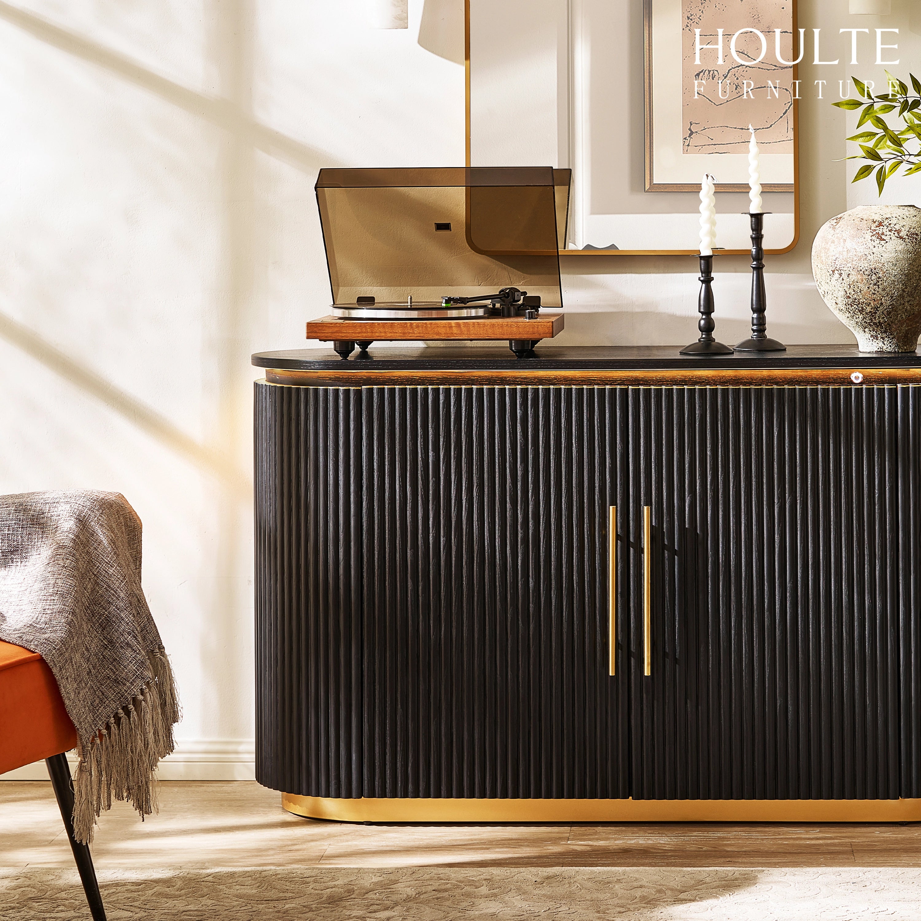 Ewan Oak Sideboard 56"W