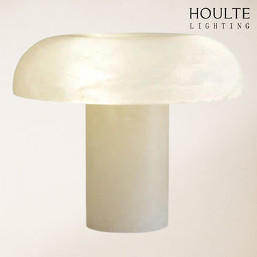 Dadaly Modern Alabaster Mushroom Table Lamp 9.8"H