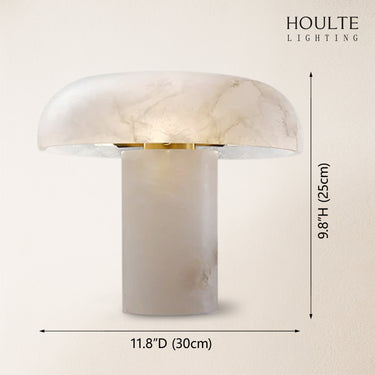Dadaly Modern Alabaster Mushroom Table Lamp 9.8"H