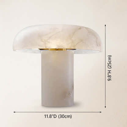 Dadaly Modern Alabaster Mushroom Table Lamp 9.8"H