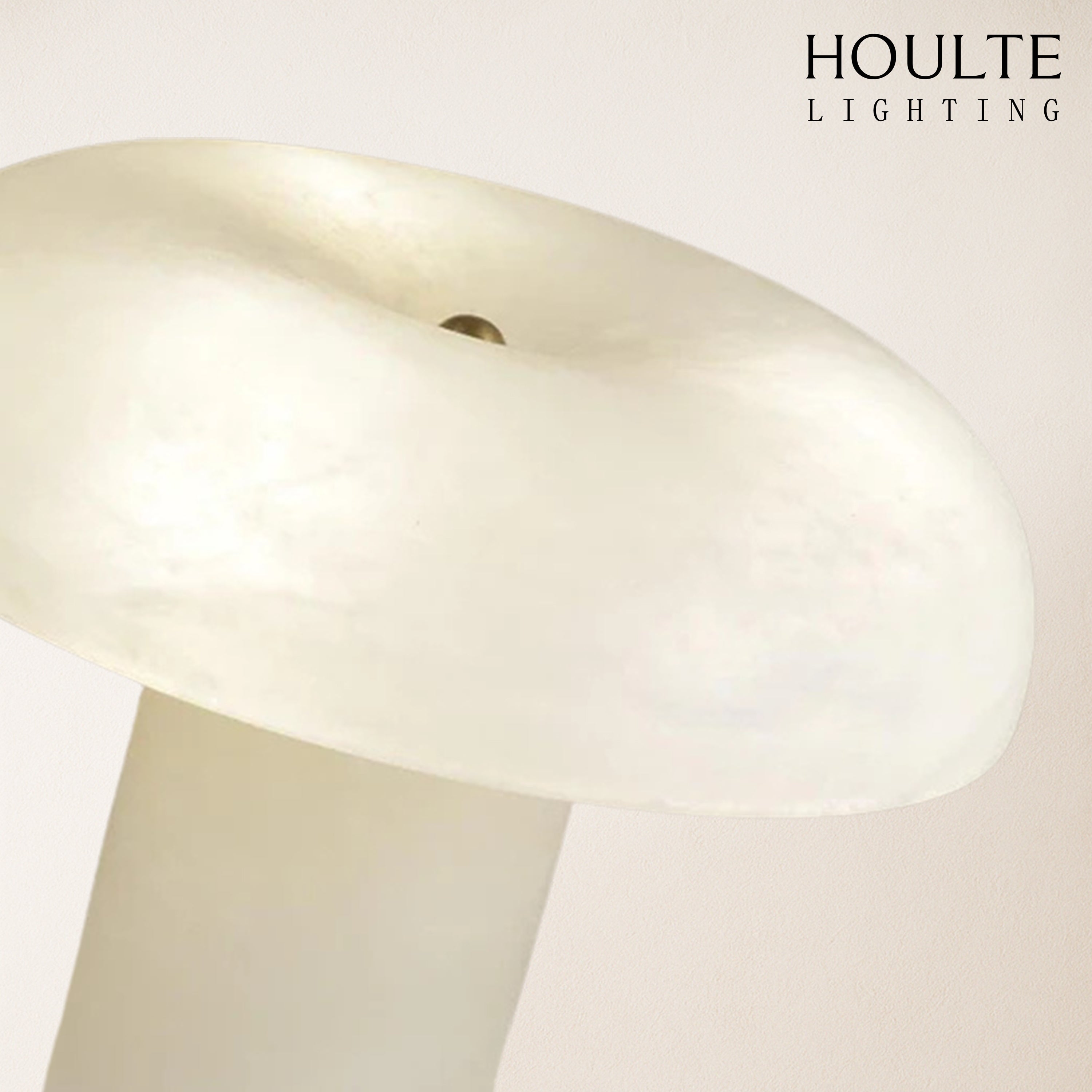 Dadaly Modern Alabaster Mushroom Table Lamp 9.8"H