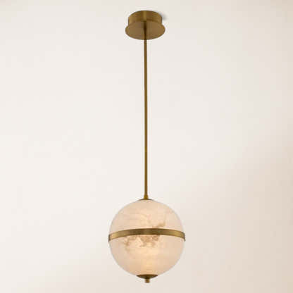 Dadaly Alabaster Small Art Canterbury LED Mini Pendant 10"